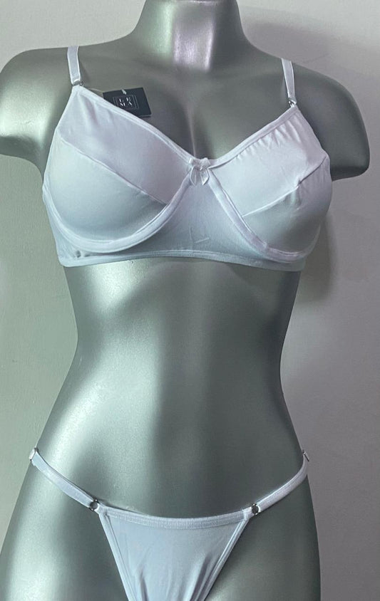 Conjunto Rosalia Realce Blanco