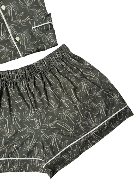 PIJAMA EN ALGODON SHORT | VERDE
