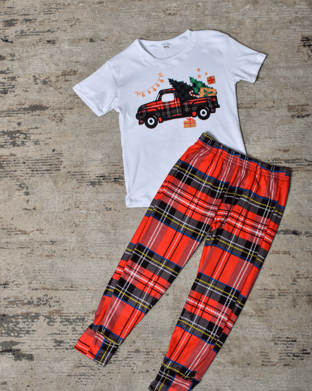 Pijama Navideña Referencia Truck Rojo