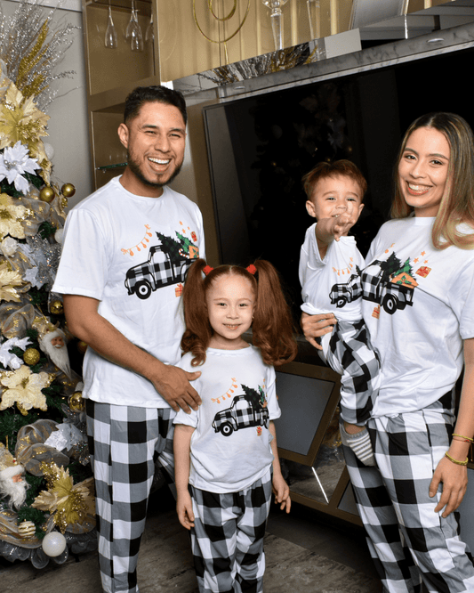 Pijama Navideña Referencia Blanco y Negro