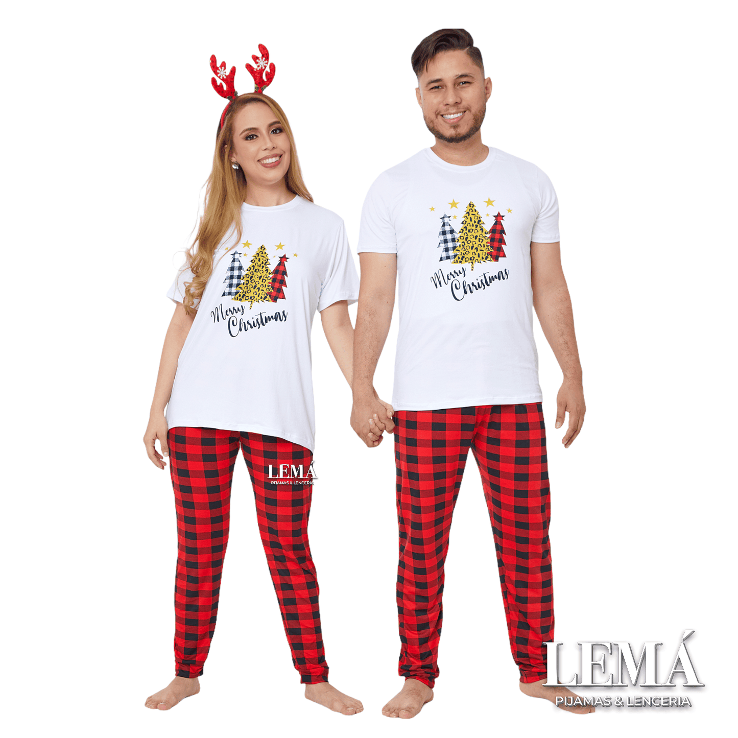 Pijama Navideña Referencia Cuadros