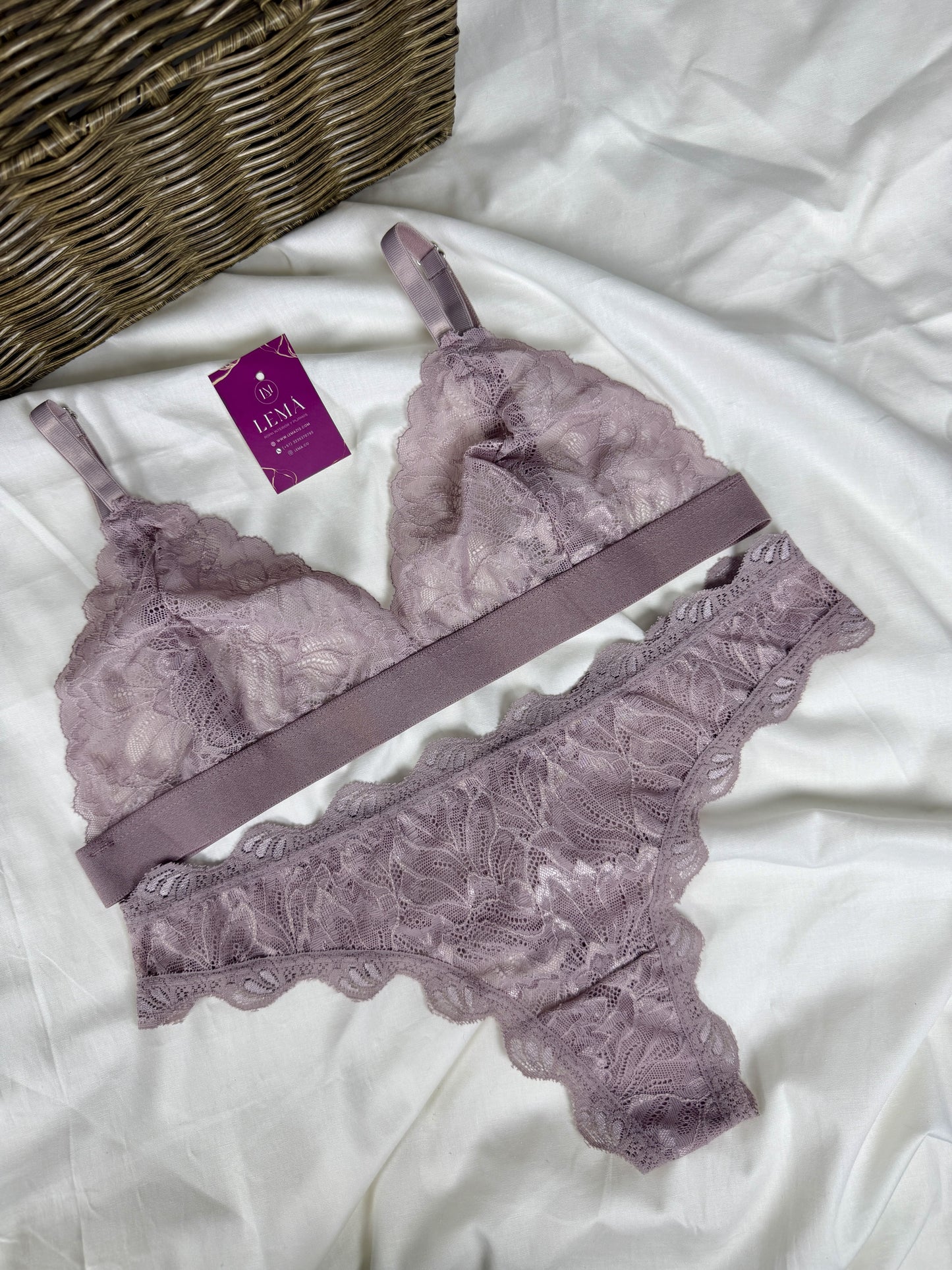 CONJUNTO LENCERIA EN ENCAJE | ROSA 660