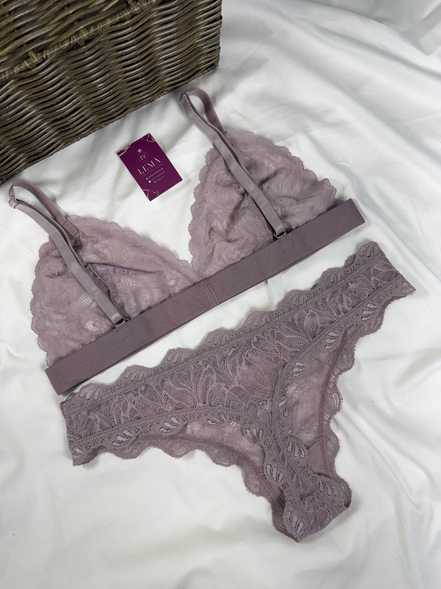 CONJUNTO LENCERIA EN ENCAJE | ROSA 660