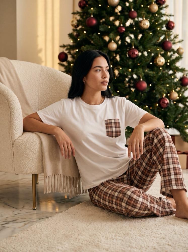 PREVENTA PIJAMAS NAVIDAD | GALLETA CHOCOLATE PANTALON LARGO
