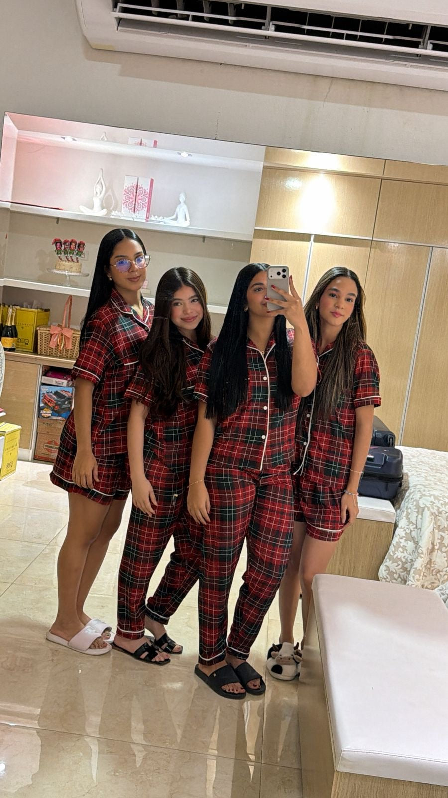 PREVENTA PIJAMAS NAVIDAD | TRINEO VINO PANTALON LARGO