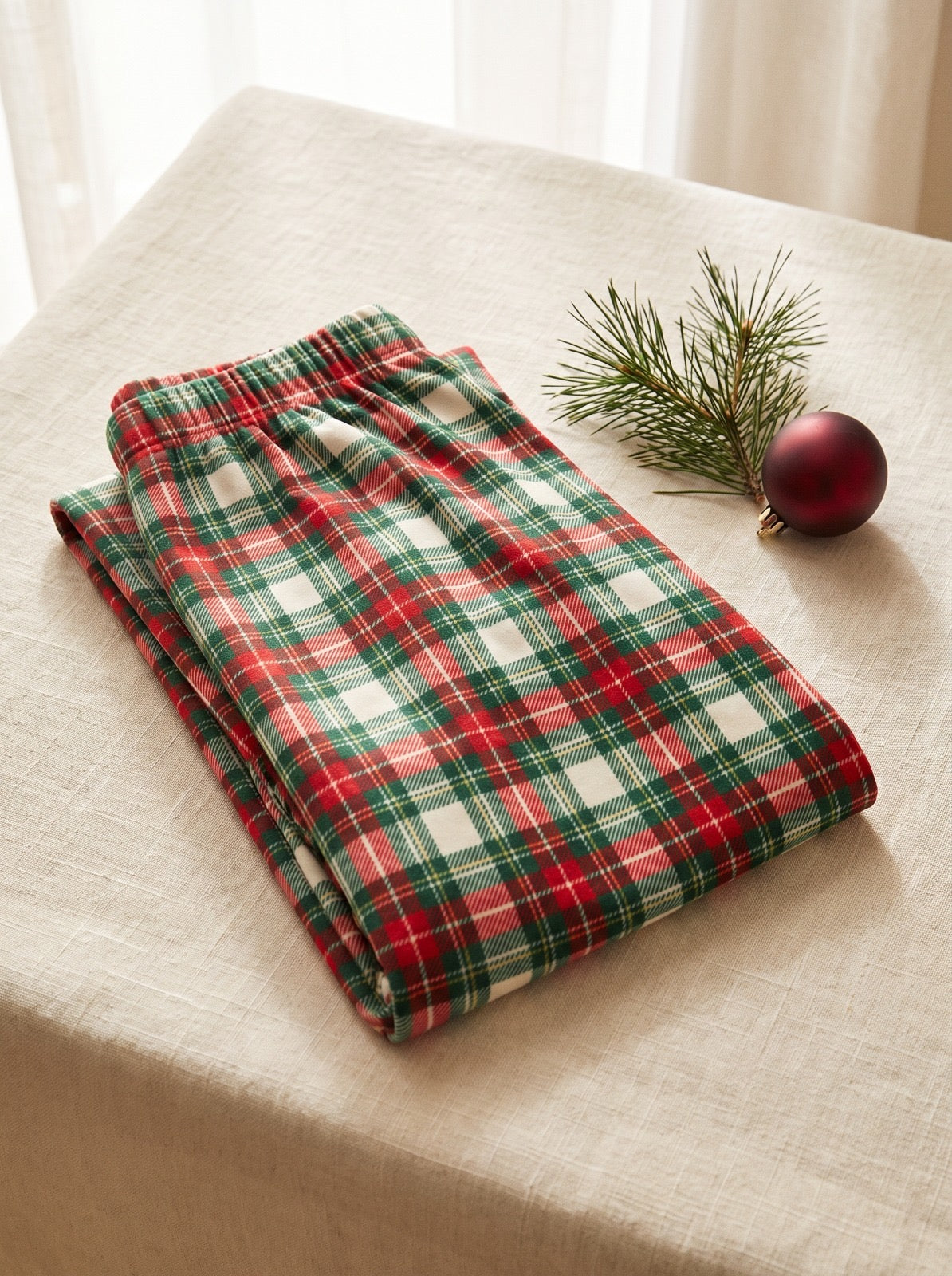 PREVENTA PIJAMAS NAVIDAD |BASTON ROJO  PANTALON LARGO