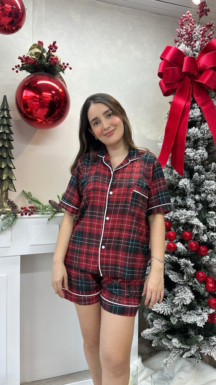 PIJAMA NAVIDAD CUADROS