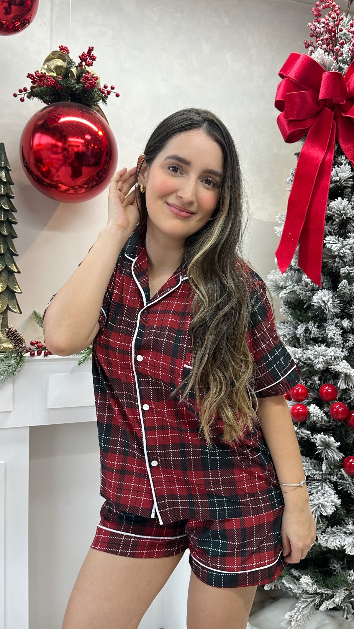 PREVENTA PIJAMAS NAVIDAD | TRINEO VINO SHORT
