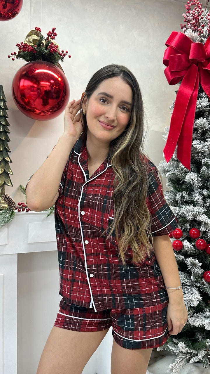 PIJAMA NAVIDAD CUADROS
