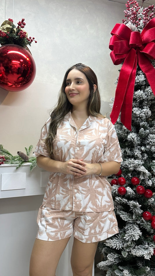 PIJAMA CHALIS RAYON | ROSA
