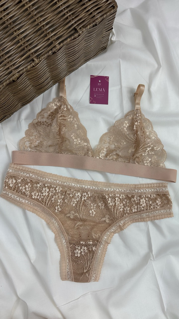 Conjunto Básico Lencería Nude | 640