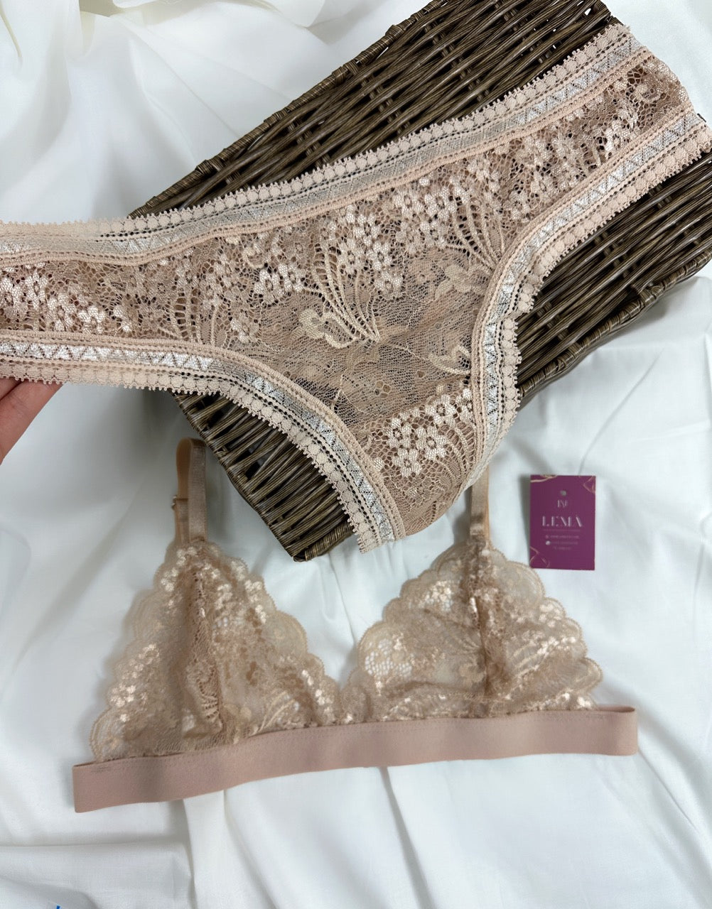 Conjunto Básico Lencería Nude | 640