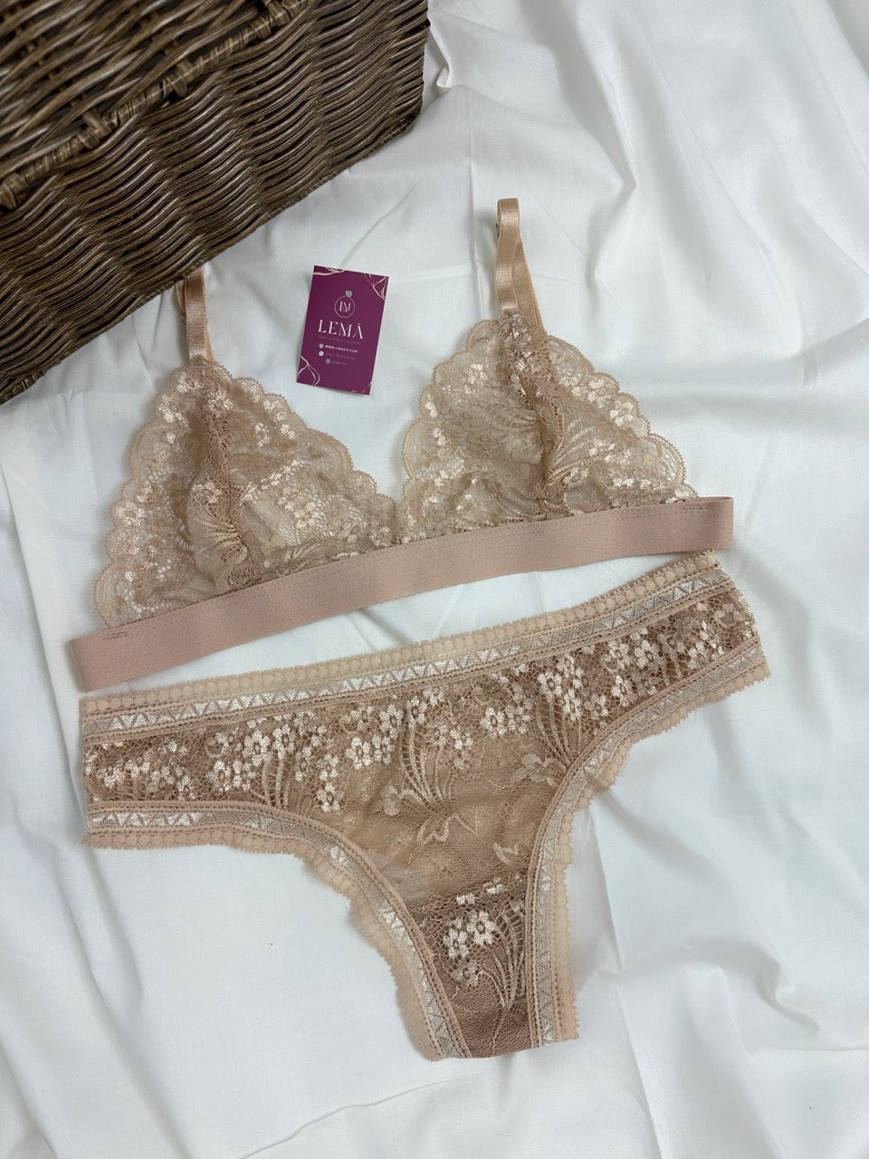 Conjunto Básico Lencería Nude | 640