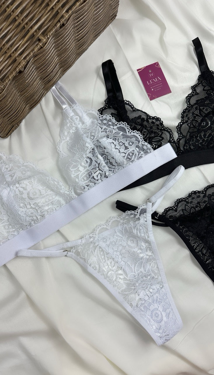 Conjunto Básico Lencería Blanco | 650