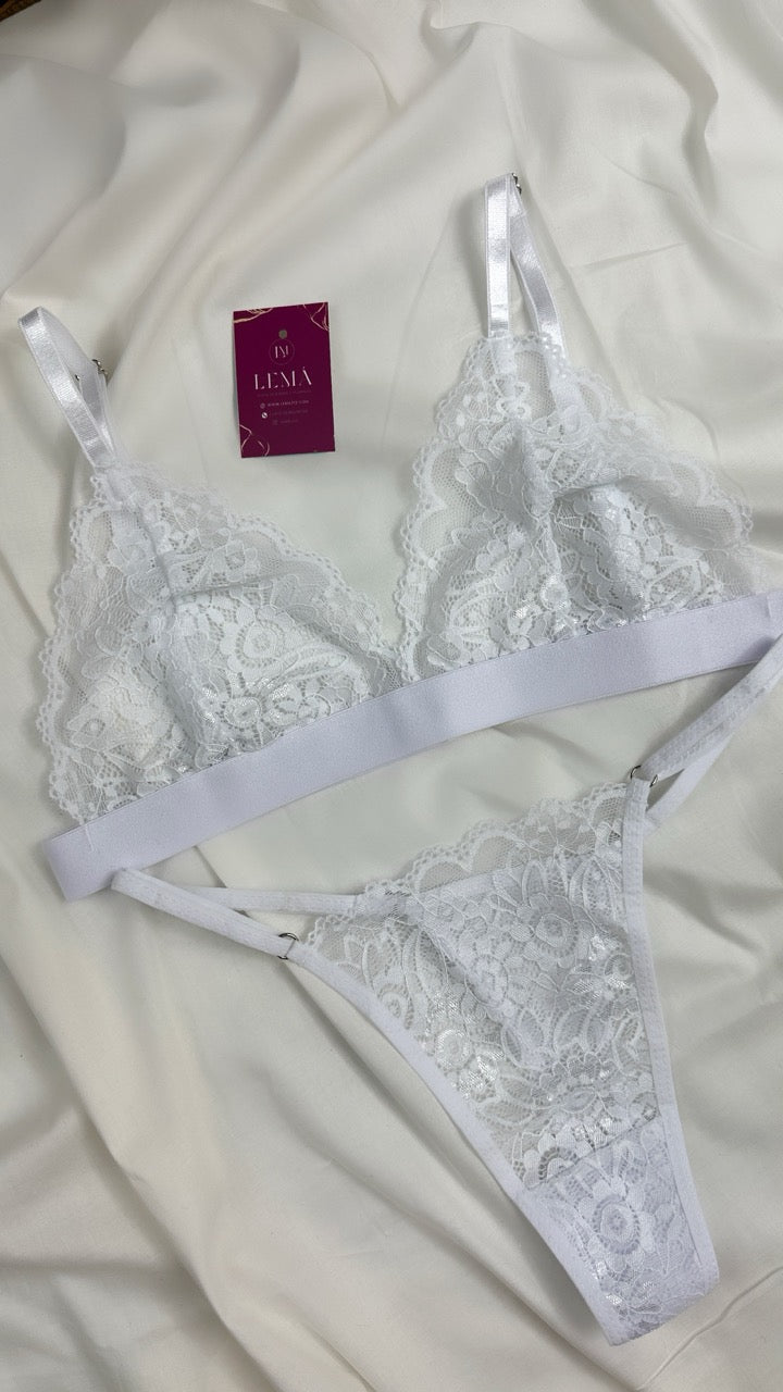 Conjunto Básico Lencería Blanco | 650
