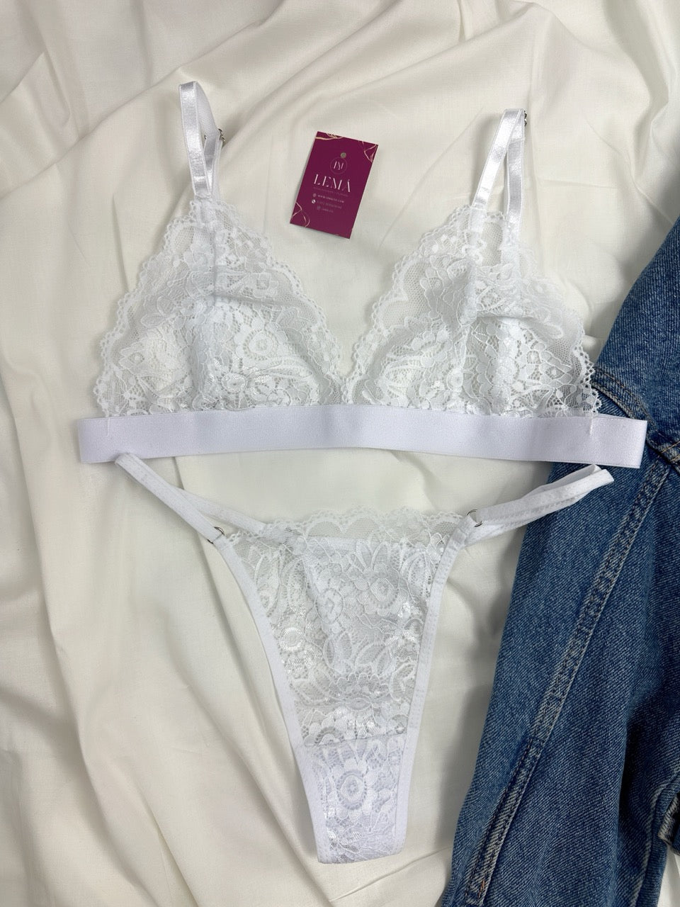 Conjunto Básico Lencería Blanco | 650