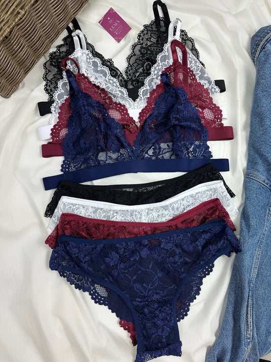 Conjunto de Lenceria Cachetero L-XL | 4 Colores