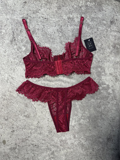 Conjunto Olivia Vino + Liguero