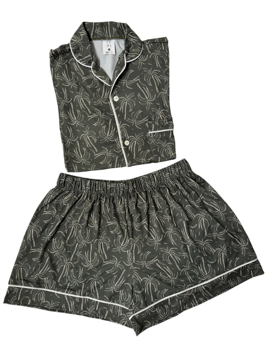 PIJAMA EN ALGODON SHORT | VERDE