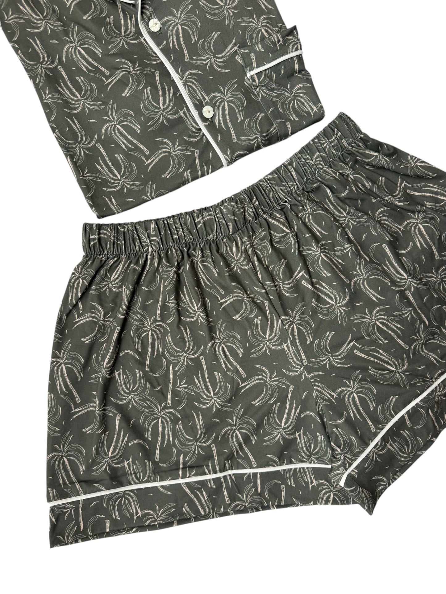 PIJAMA EN ALGODON SHORT | VERDE