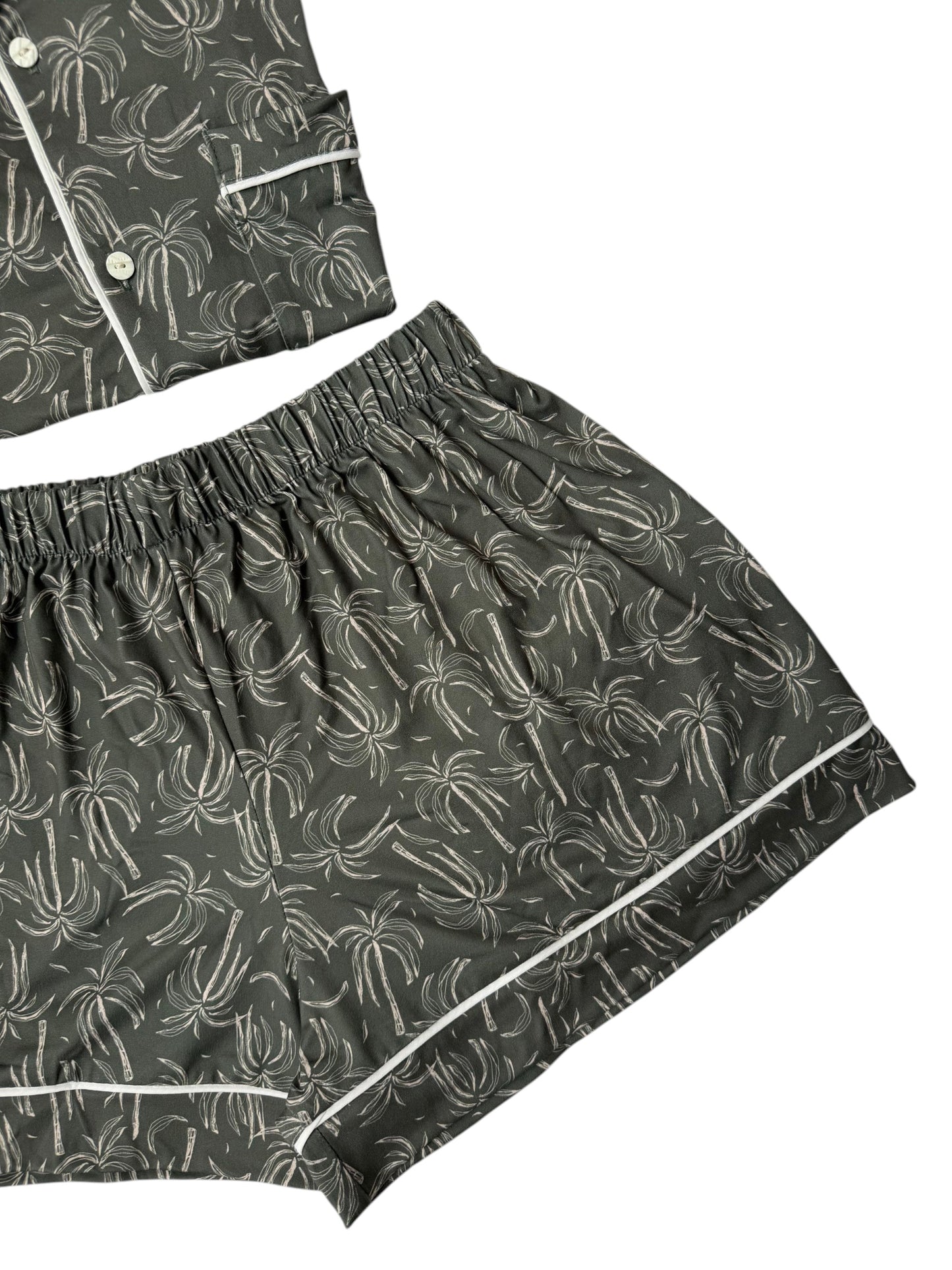 PIJAMA EN ALGODON SHORT | VERDE