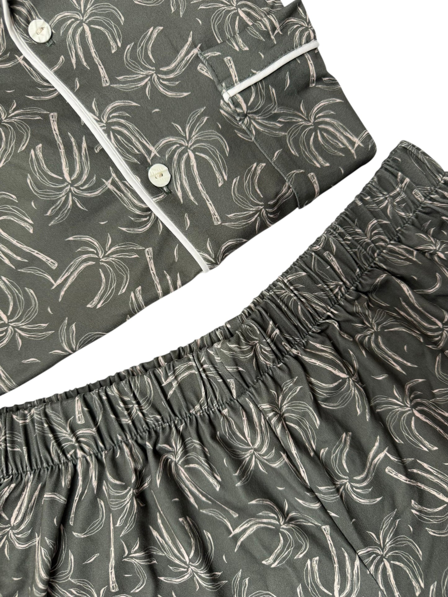 PIJAMA EN ALGODON SHORT | VERDE
