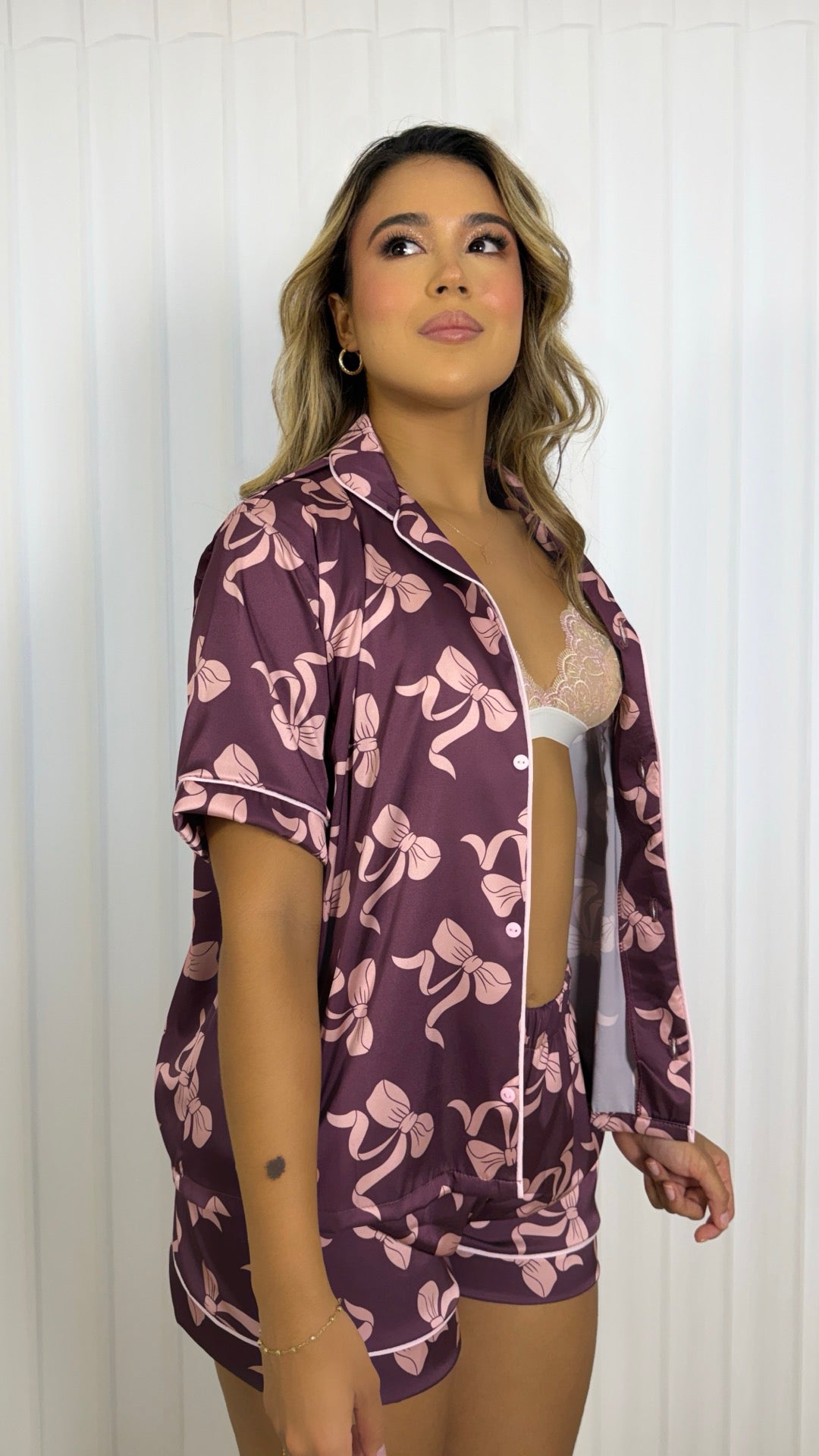 PIJAMA SHORT LAZOS ROSA