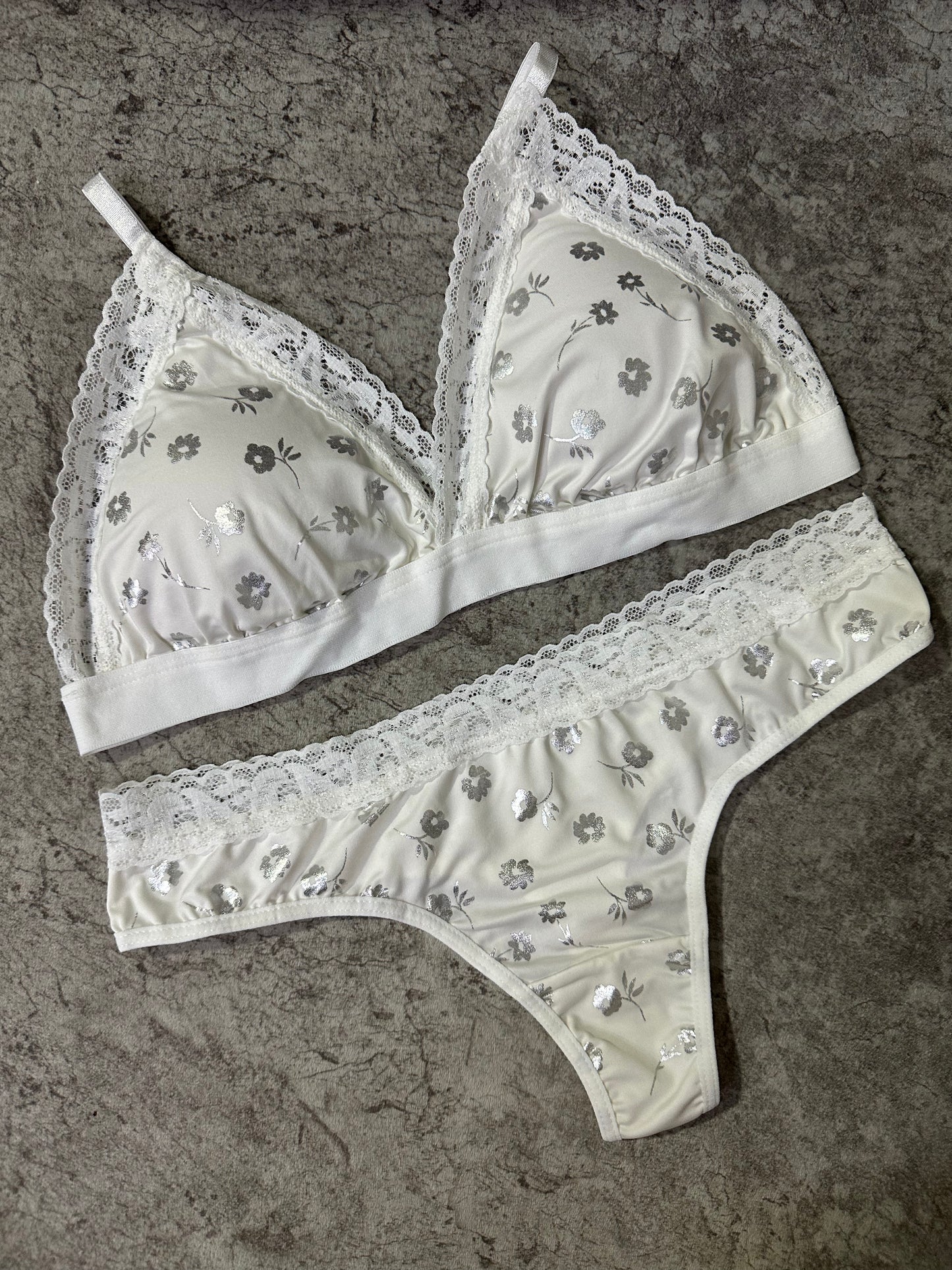 Conjunto Básico Lencería Con Copa Blanco 542