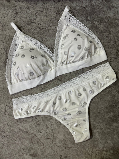 Conjunto Básico Lencería Con Copa Blanco 542