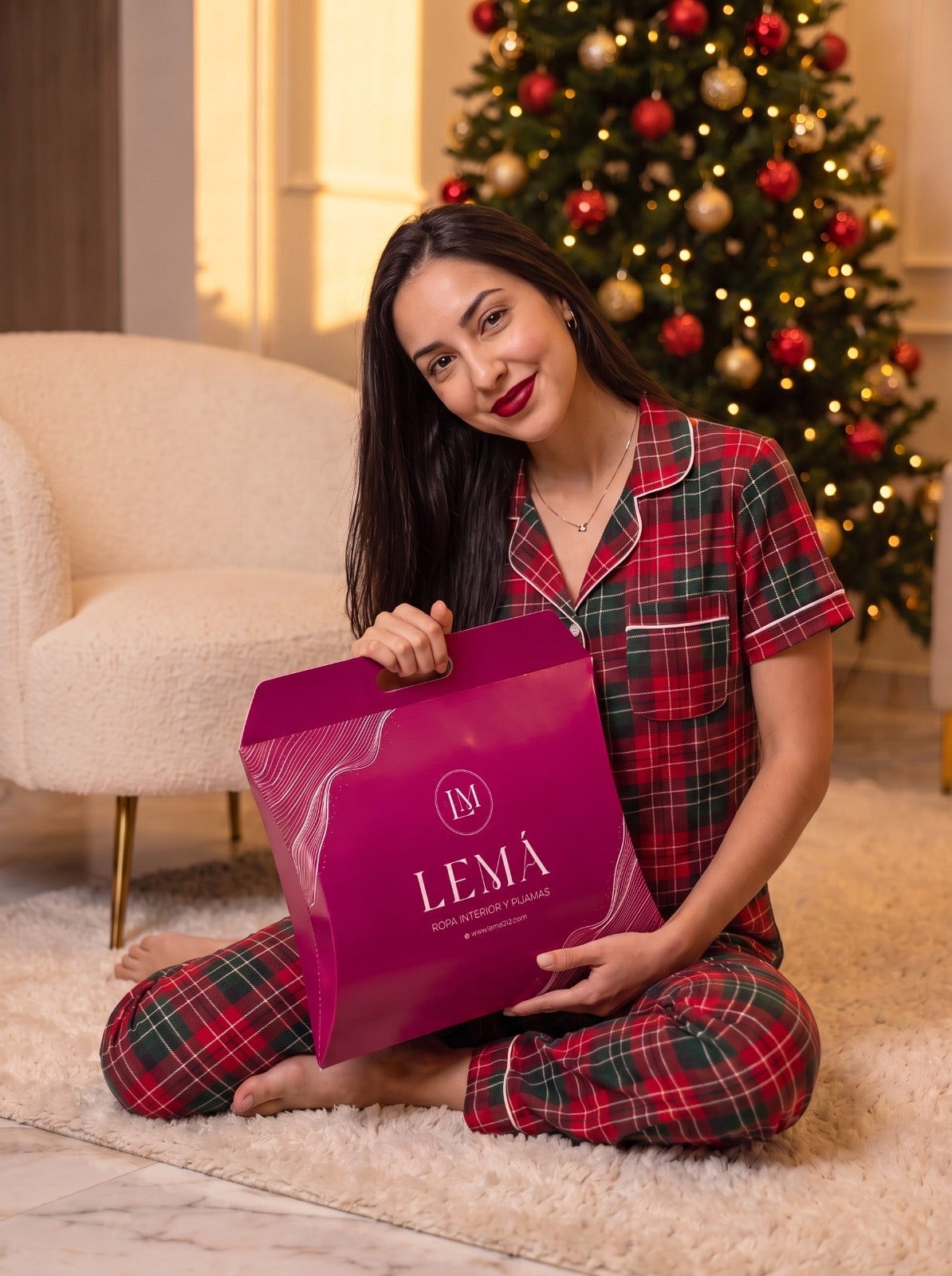 PREVENTA PIJAMAS NAVIDAD | TRINEO VINO PANTALON LARGO