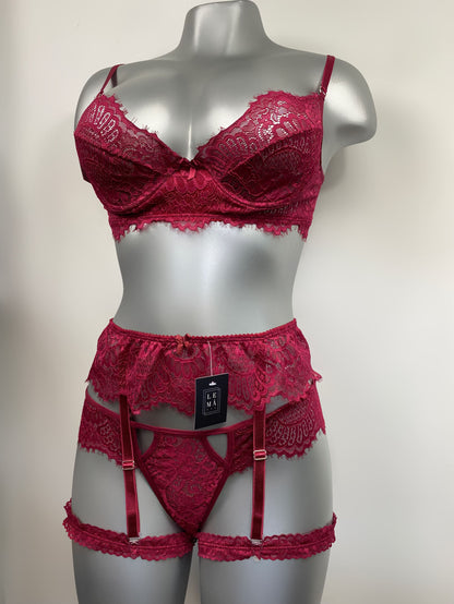 Conjunto Olivia Vino + Liguero